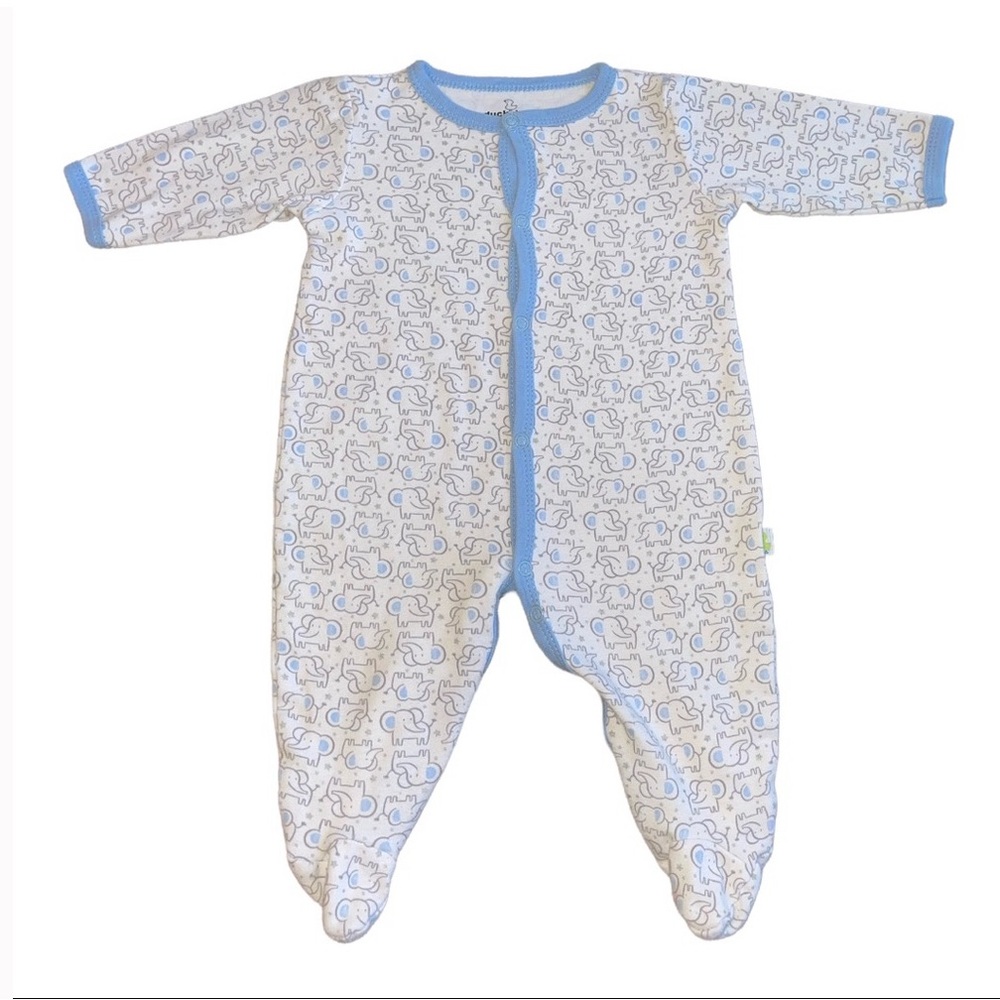 DUCK DUCK GOOSE Baby Elephant Print PJ’s Size 3-6 Months